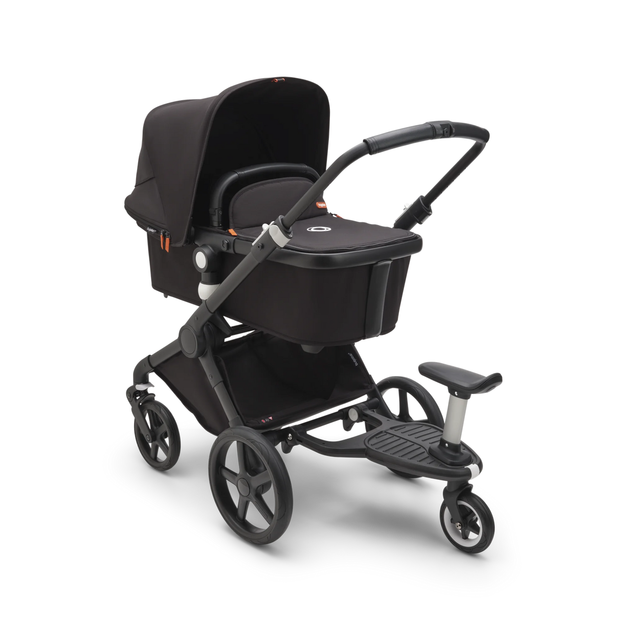 Bugaboo ståbräda komfort monterad på barnvagn