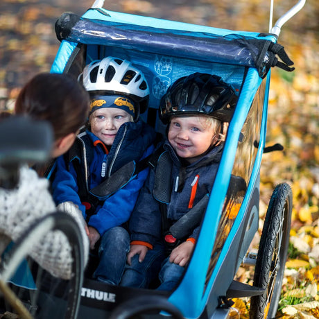 Hyr Thule Coaster XT Dubbel - cykelvagnen för två barn av Parently